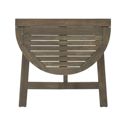 Ardin Folding Bistro Table, Grey Finish
