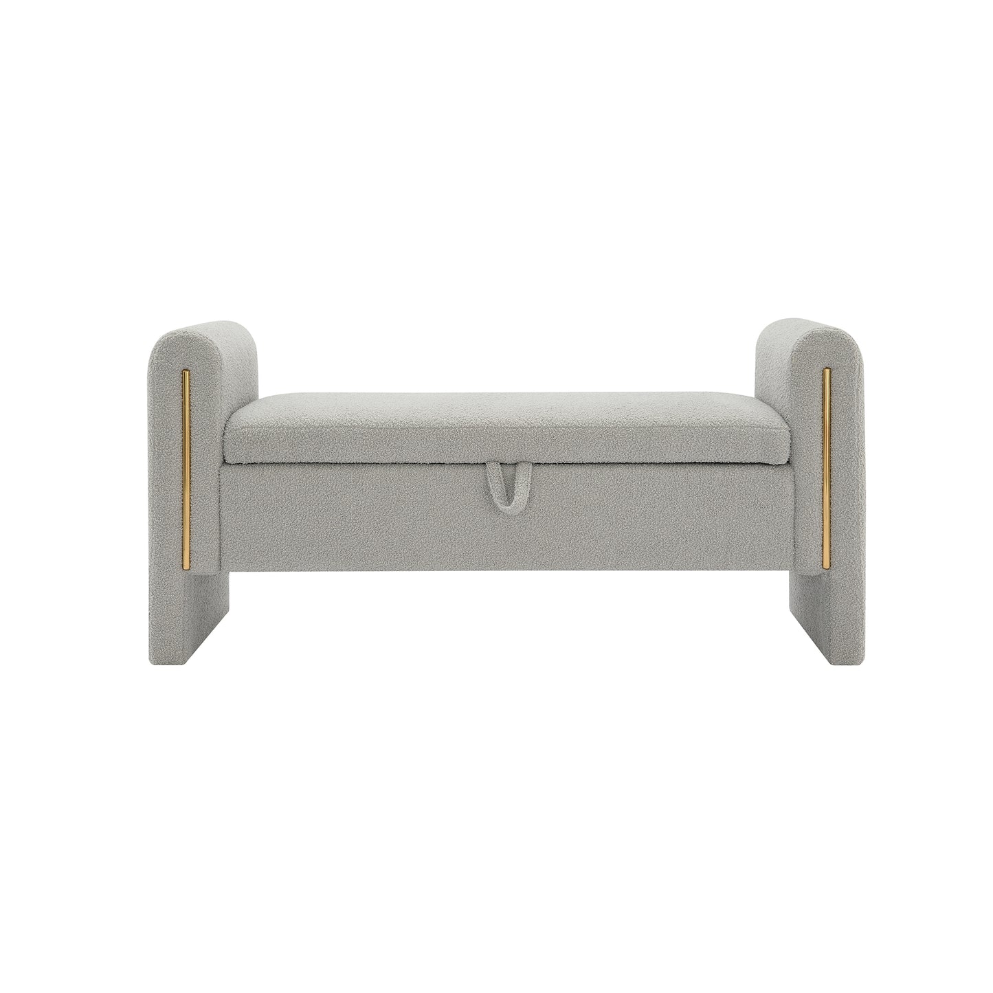 Marlowe Teddy Storage Bench, Grey