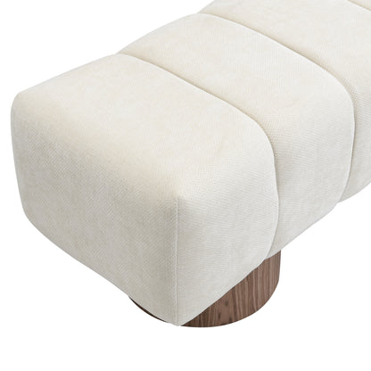 Linden Upholstered Chenille Bench