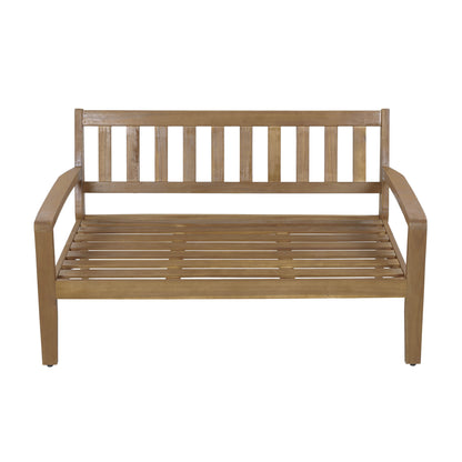 Aven Acacia Wood Outdoor Conversation, 2 Piece Set