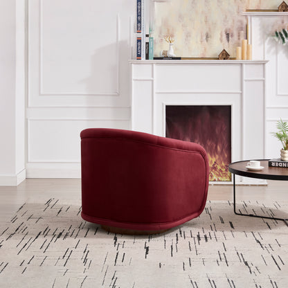 Elara Velvet Swivel Barrel Chair