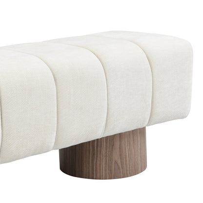 Linden Upholstered Chenille Bench