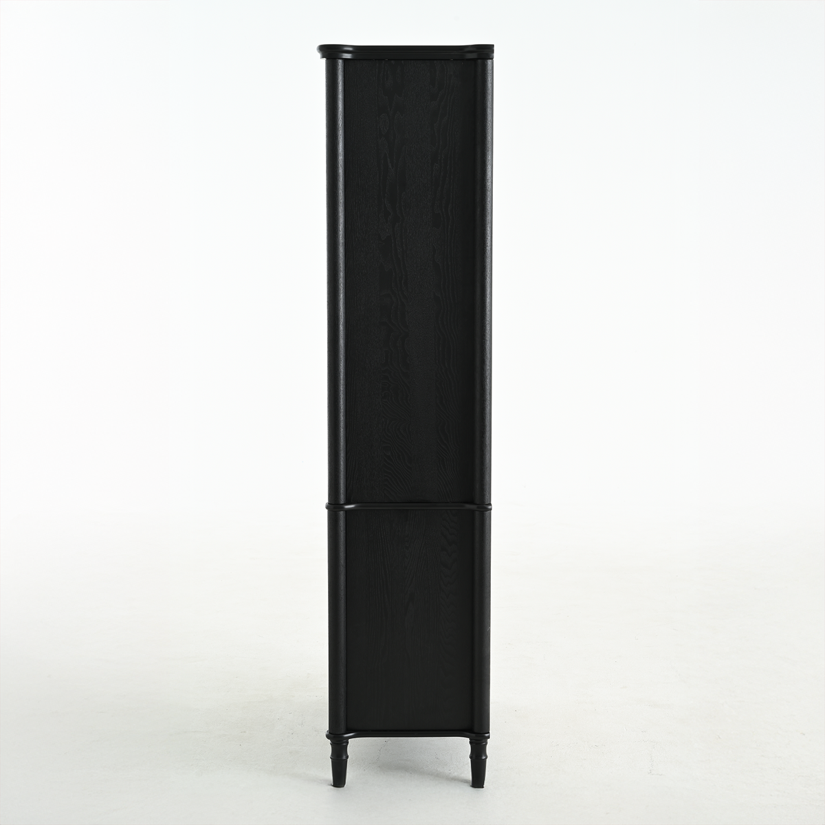 Harrison Glass Door Display Cabinet, Black