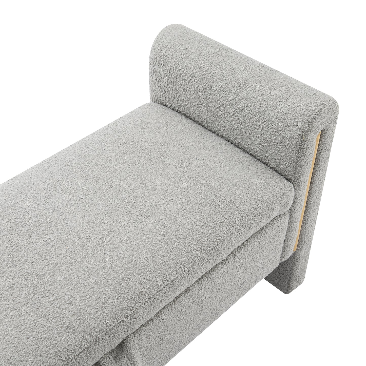 Marlowe Teddy Storage Bench, Grey