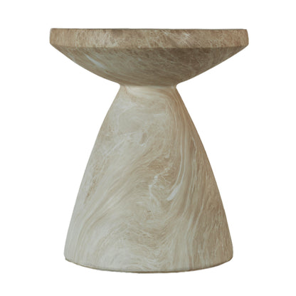 Terrazzo Faux Marble Outdoor Side Table