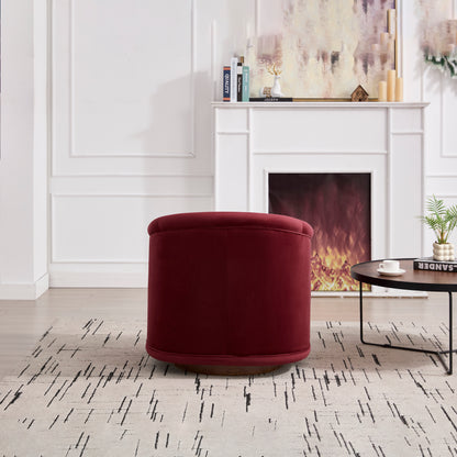Elara Velvet Swivel Barrel Chair