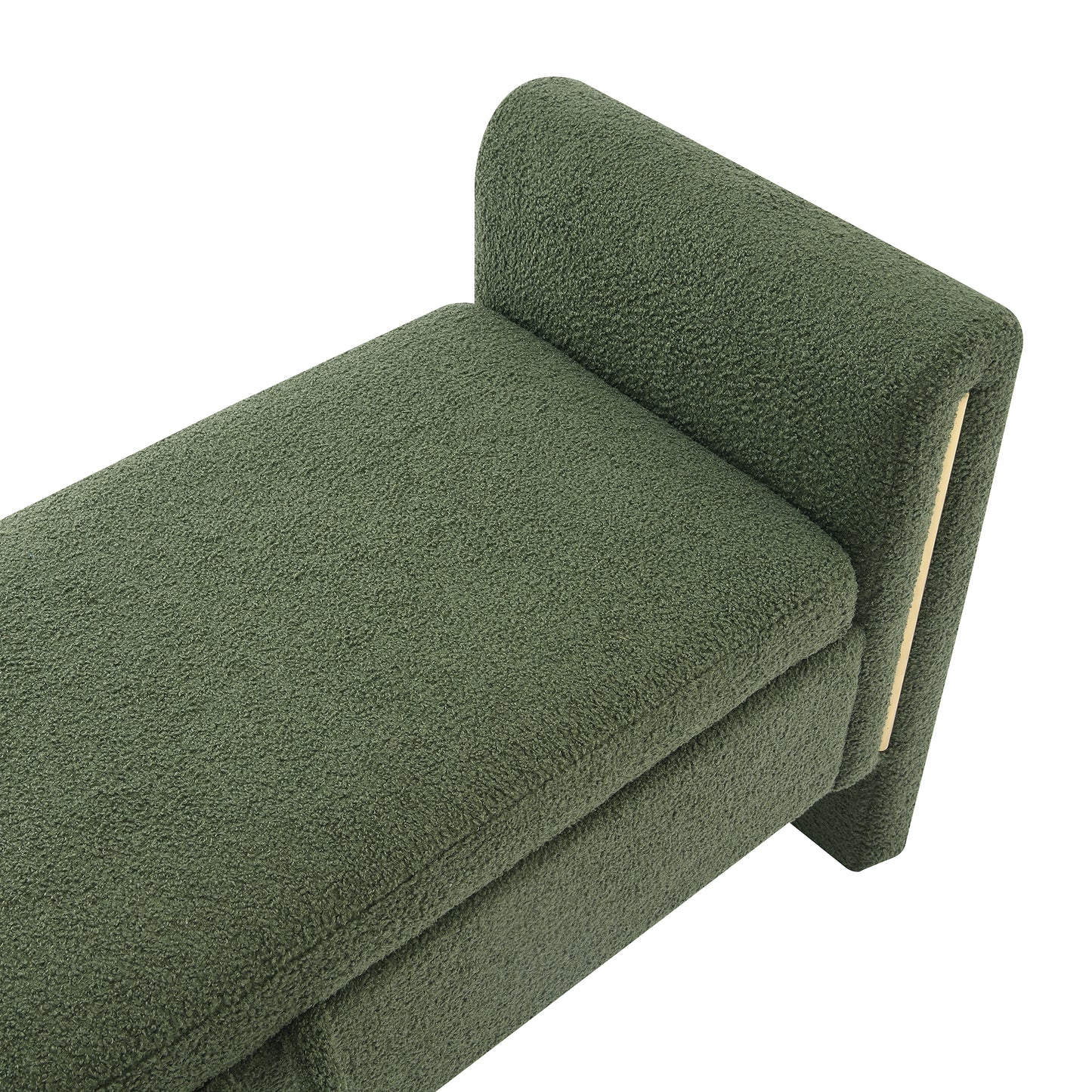 Marlowe Teddy Storage Bench, Olive Green