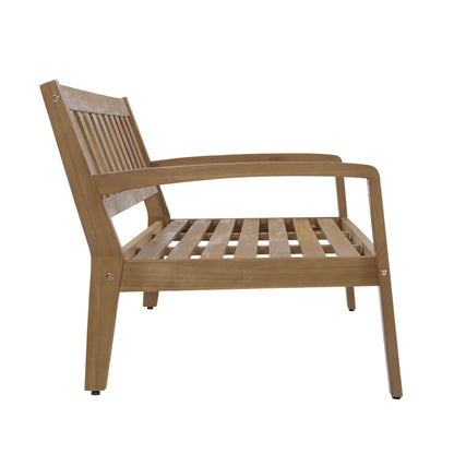 Aven Acacia Wood Outdoor Conversation, 2 Piece Set