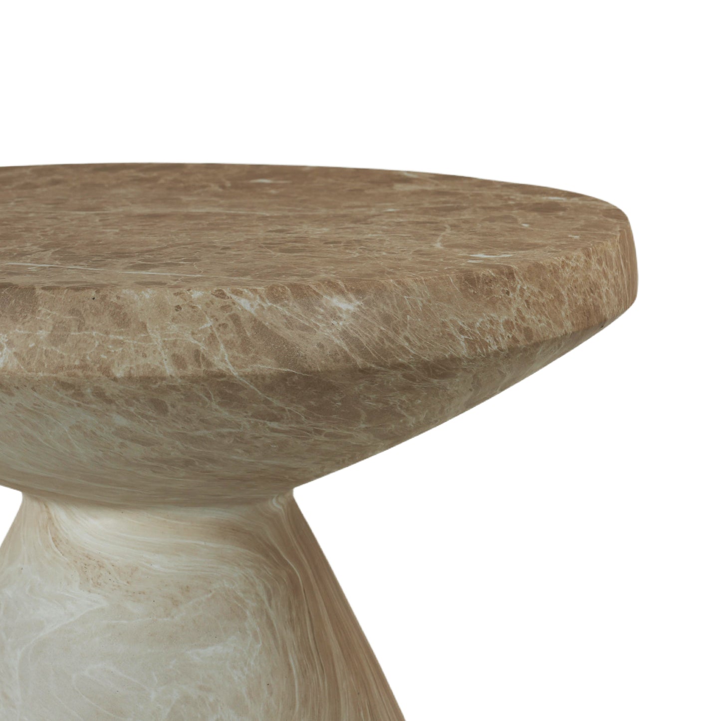 Terrazzo Faux Marble Outdoor Side Table