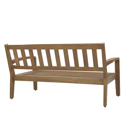 Aven Acacia Wood Outdoor Conversation, 2 Piece Set