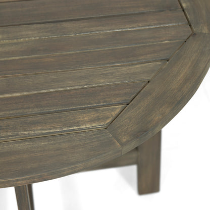 Ardin Folding Bistro Table, Grey Finish