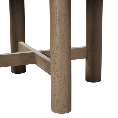 Arden Extendable Oval Dining Table, Distressed Oak Finish