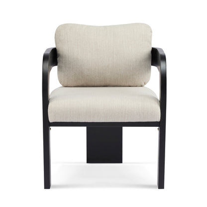 Lucien Upholstered Dining Armchairs (Set of 2), Black