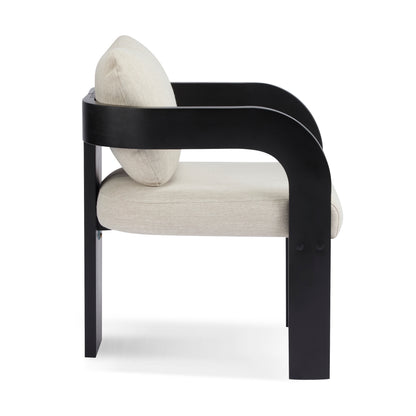 Lucien Upholstered Dining Armchairs (Set of 2), Black