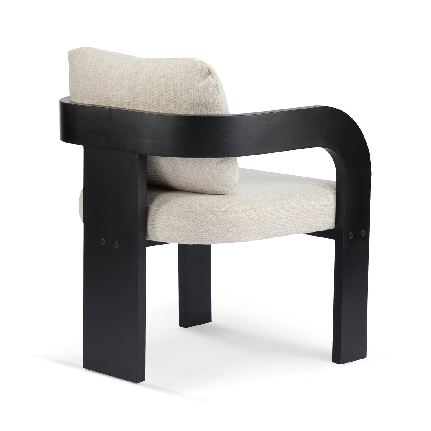 Lucien Upholstered Dining Armchairs (Set of 2), Black