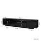 Palo TV Media Console with LED Lights, Black