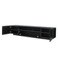 Palo TV Media Console with LED Lights, Black