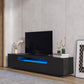 Palo TV Media Console with LED Lights, Black