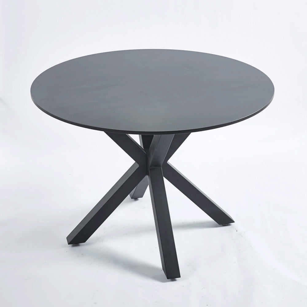 Pedestal Black Round Dining Table