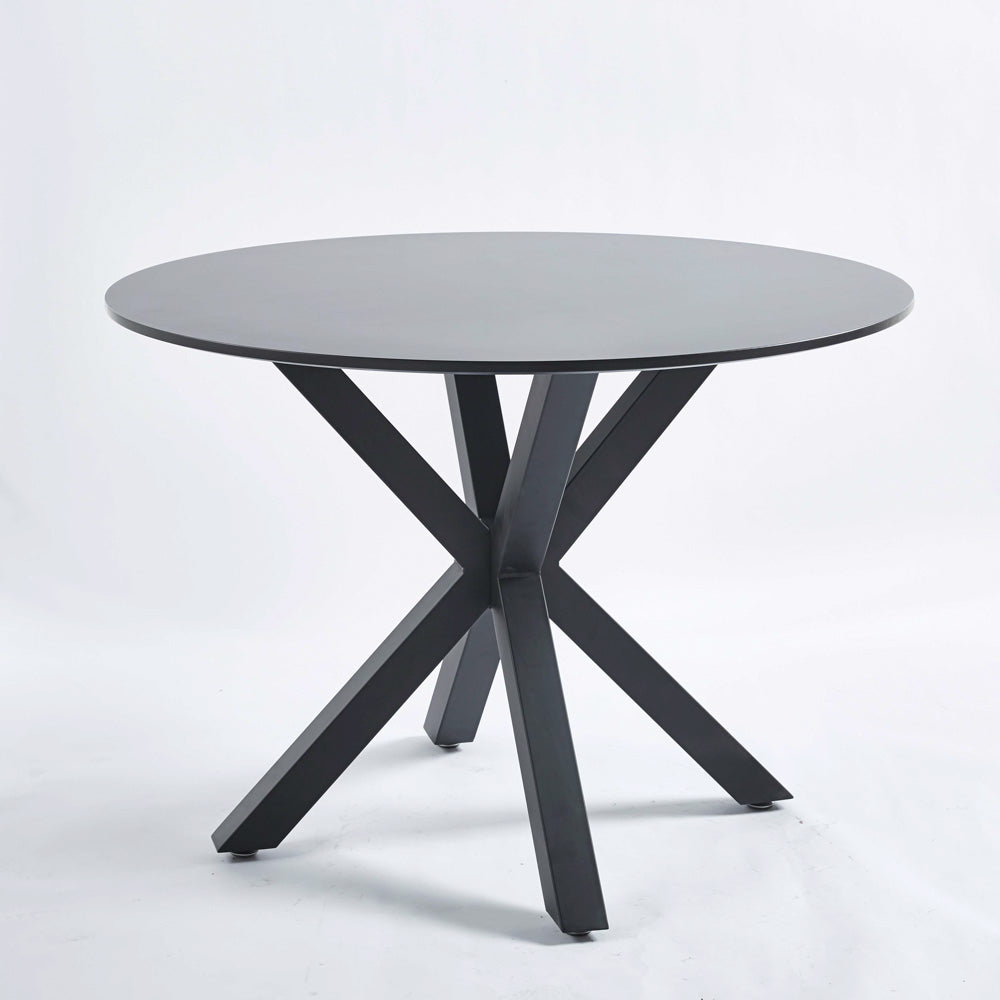 Pedestal Black Round Dining Table