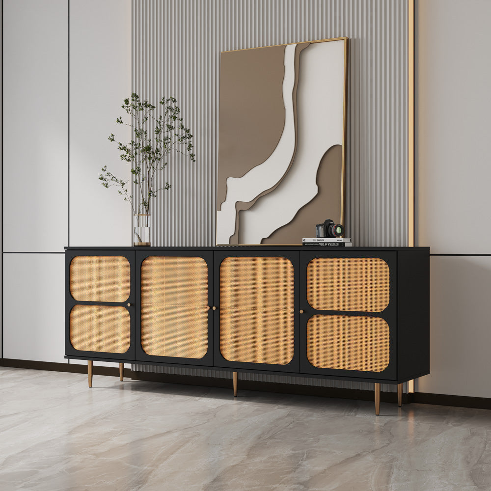 70"  Rattan Sideboard Tv Console
