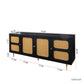 70"  Rattan Sideboard Tv Console