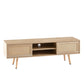 55.12" Rattan Storage TV Console