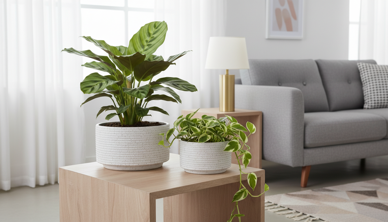 Oryn Speckled Planter Set