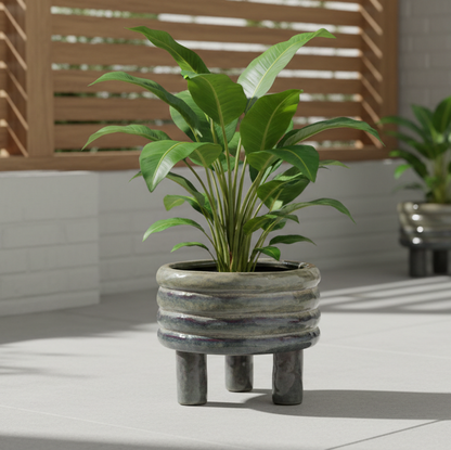 Torin Pedestal Ceramic Planter