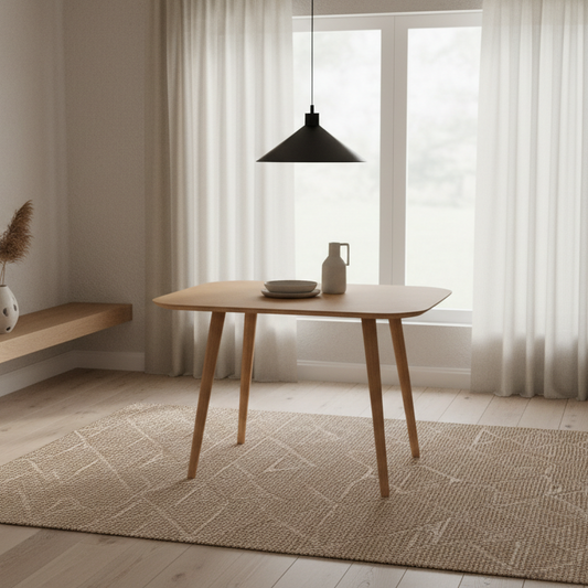 Milo Square Dining Table – 35", Natural