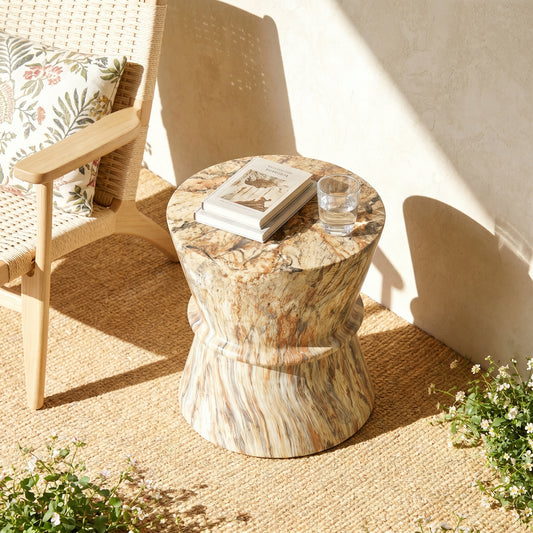 Hourglass Outdoor Side Table