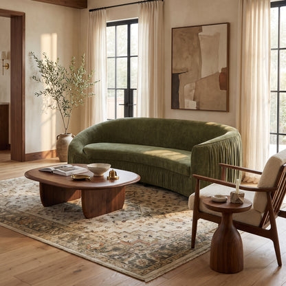 Aurelia Curved Lounge Sofa – Green