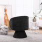 Swivel Barrel Armchair, Black