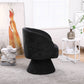Swivel Barrel Armchair, Black