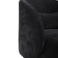 Swivel Barrel Armchair, Black