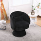 Swivel Barrel Armchair, Black