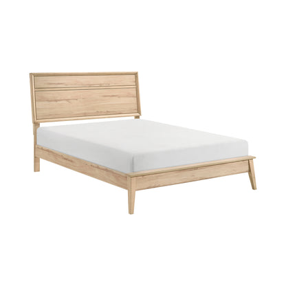 Maren Oak Platform Bed, Queen