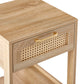 Rattan End table with Drawer