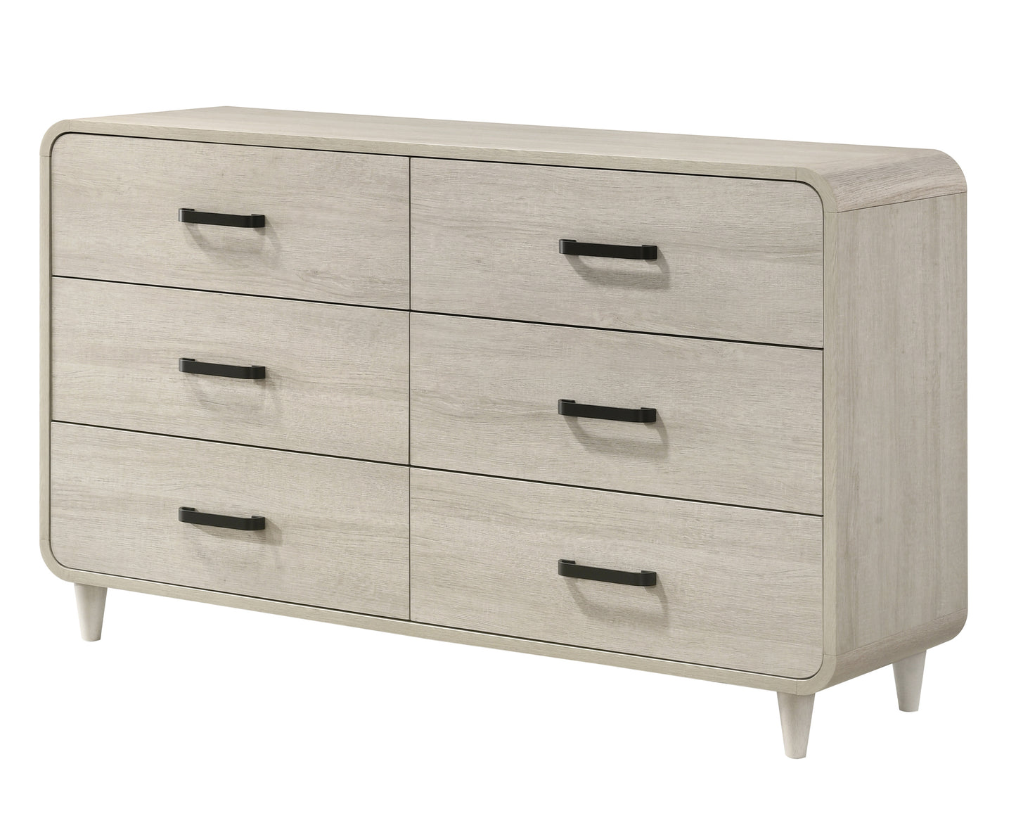 Elara 6-Drawer Chest, Sun Bleached Finish