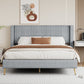 Cory Queen Platform Bed, Gray