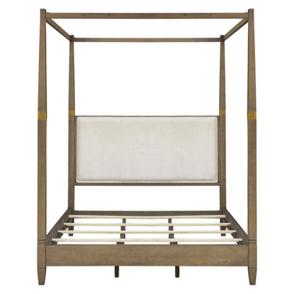 Arden Canopy Upholstered Bed, Queen