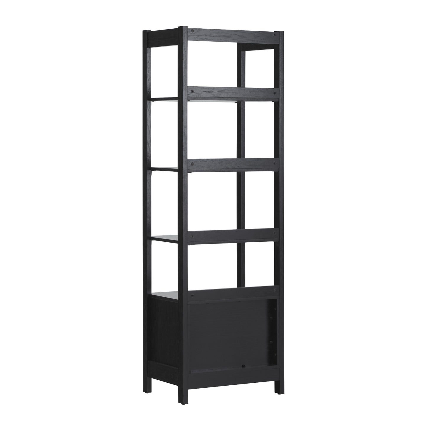 Transitional Narrow Bookshelf, Black