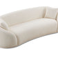 Half Moon Curved Sofa, White