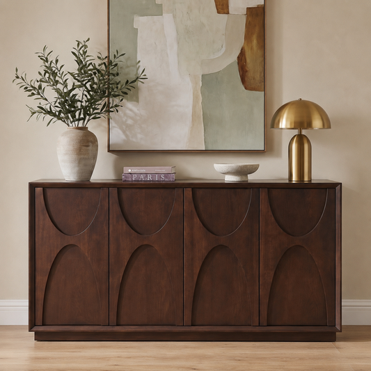 Arcadia Carved Wood Sideboard