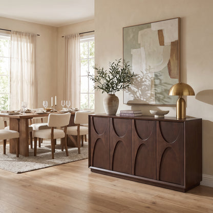 Arcadia Carved Wood Sideboard