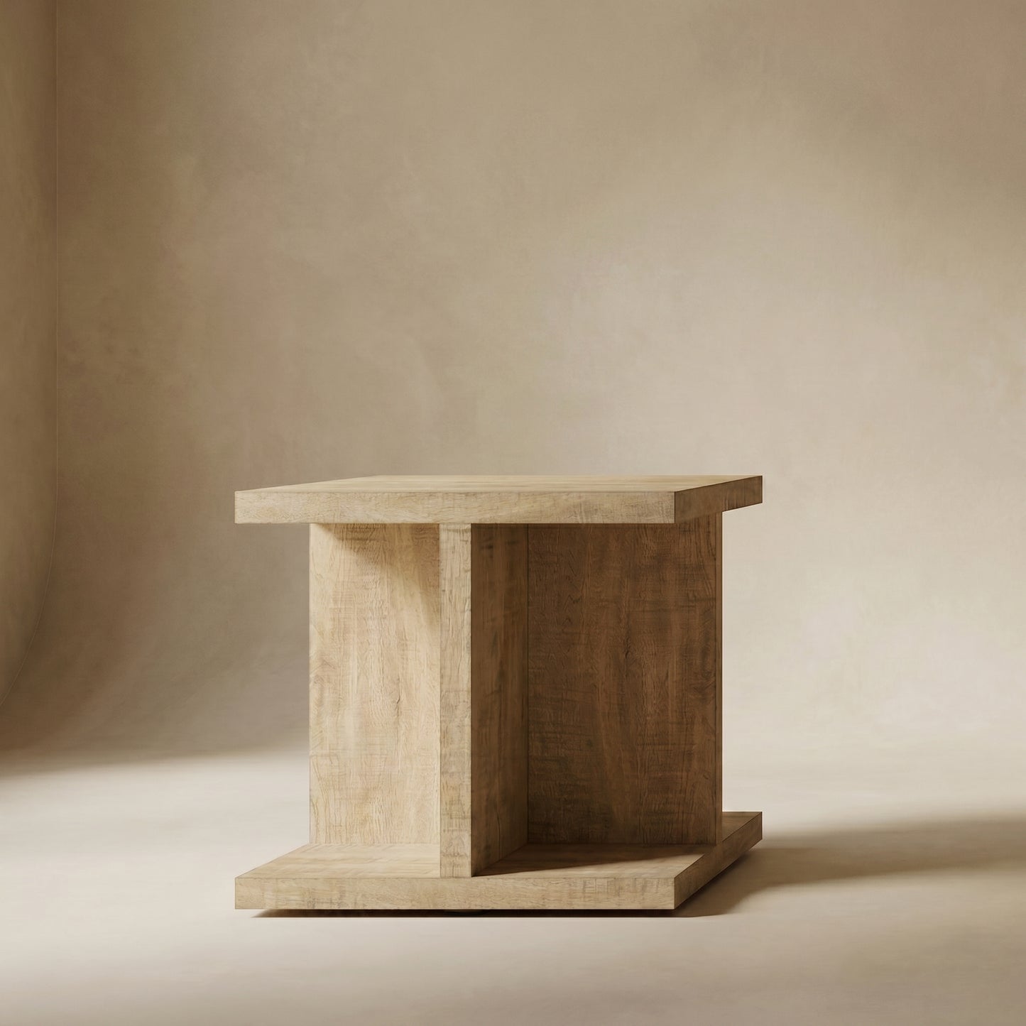 Arden Mango Wood Open Cube End Table