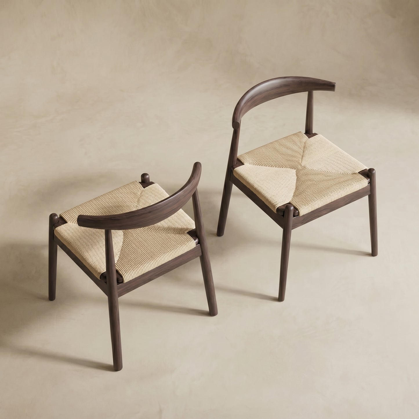 Arden Woven Seat Dining Chairs, Set of 2