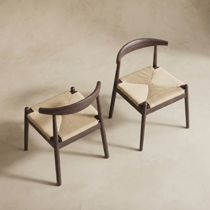 Arden Woven Seat Dining Chairs, Set of 2