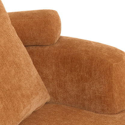 Lunara Bouclé Accent Chair, Tuscan