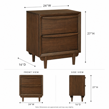 Astrid Walnut Nightstand
